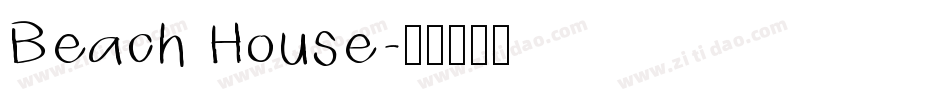 Beach House字体转换